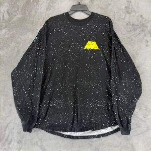 Disney Star Wars Spirit Jersey Unisex XL Galaxy Star Print Black EUC